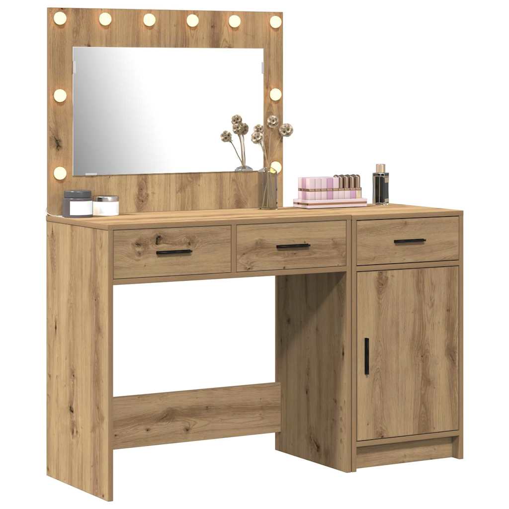 Makiažo stalas 2 pcs Ruda 40 x 41 x 75 cm Apdirbta mediena
