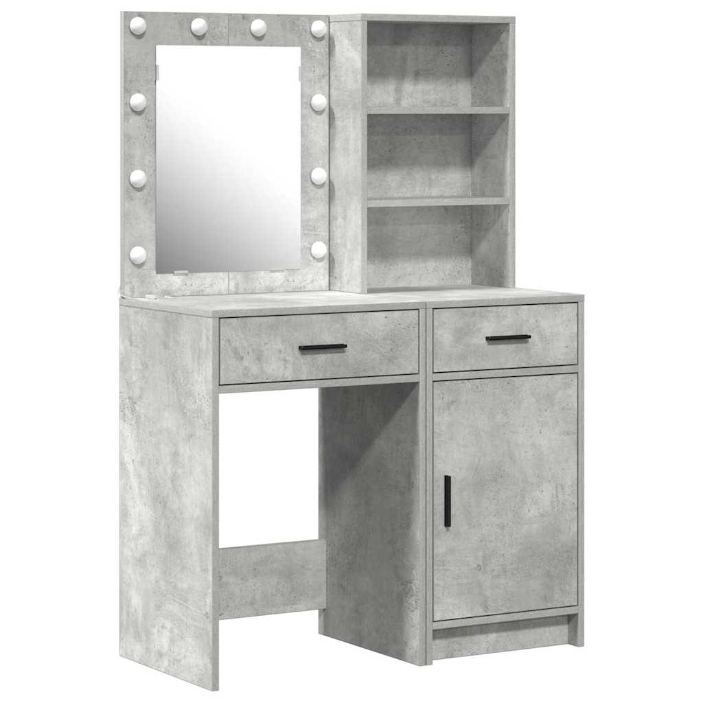 Tualetės rinkinys 2 pcs Betono pilka 50 x 41 x 135 cm