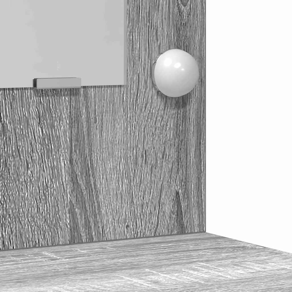 Dressing table set 3 pcs Sonoma oak grey 78.5 x 41 x 135 cm
