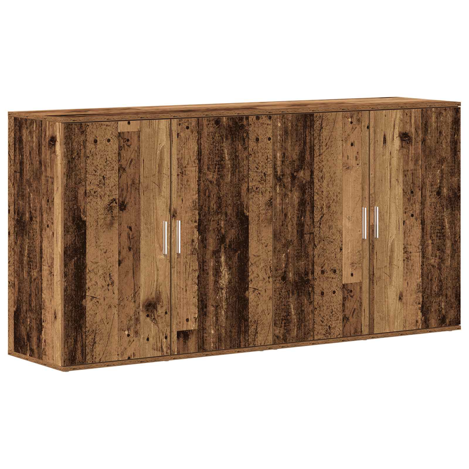 Šoninės spintelės 2 vnt Senas medis 79x38x80 cm Inžinerinė mediena