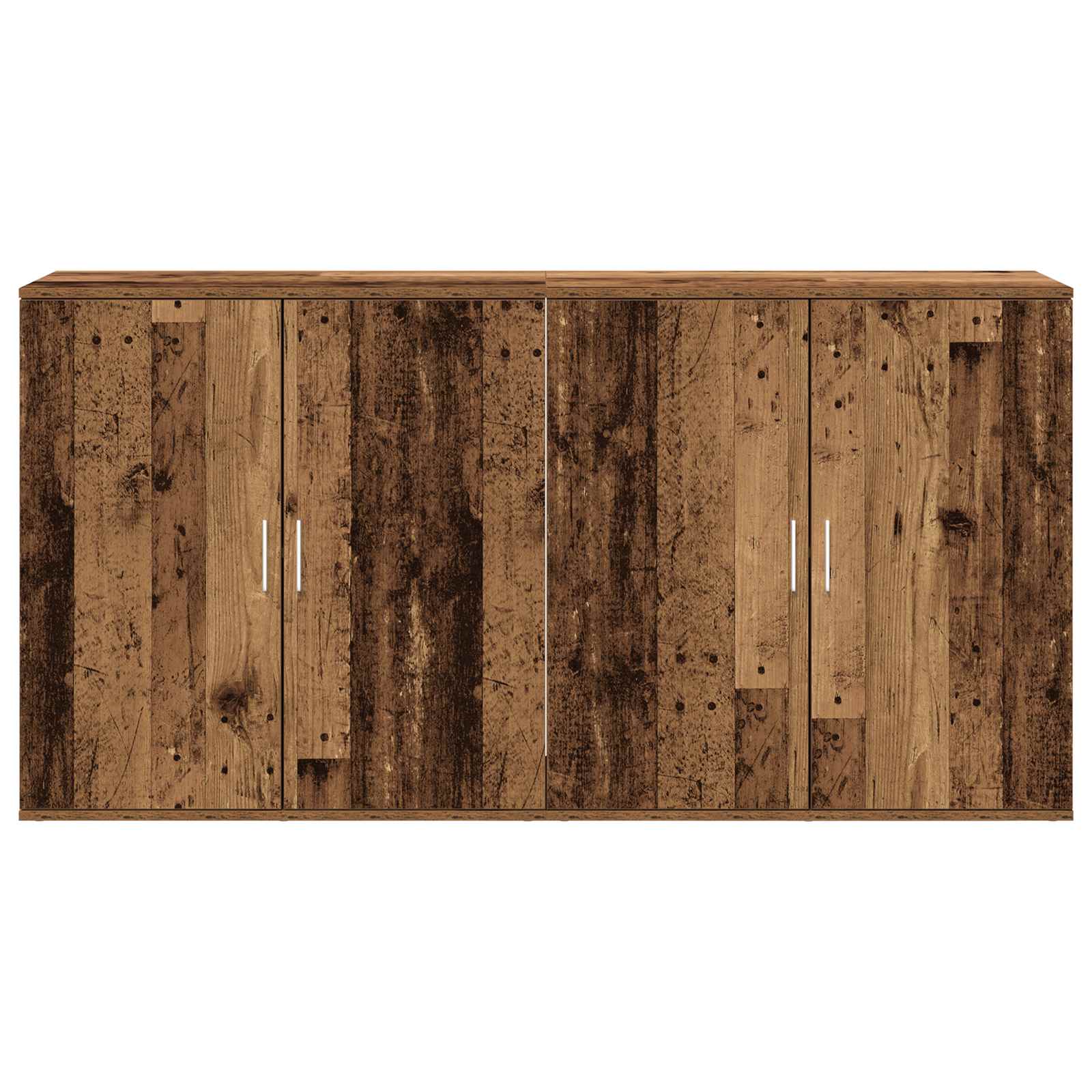 Šoninės spintelės 2 vnt Senas medis 79x38x80 cm Inžinerinė mediena