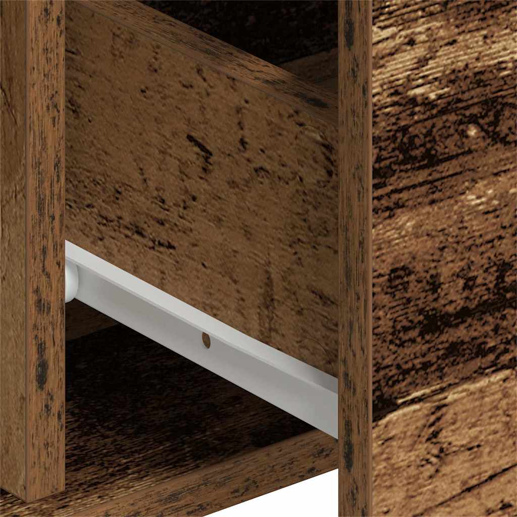 Set of 2 Chests Old Wood 60x31x84 cm Engineered Wood