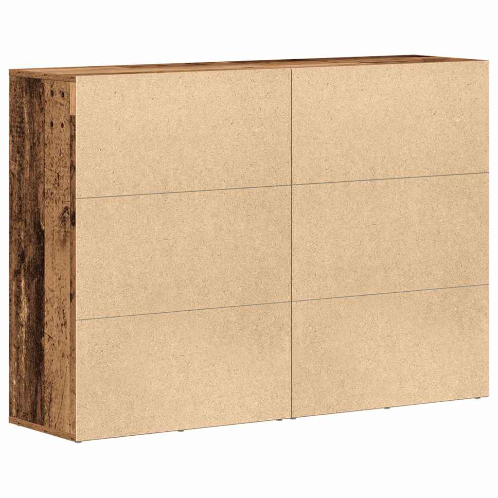 Set of 2 Chests Old Wood 60x31x84 cm Engineered Wood