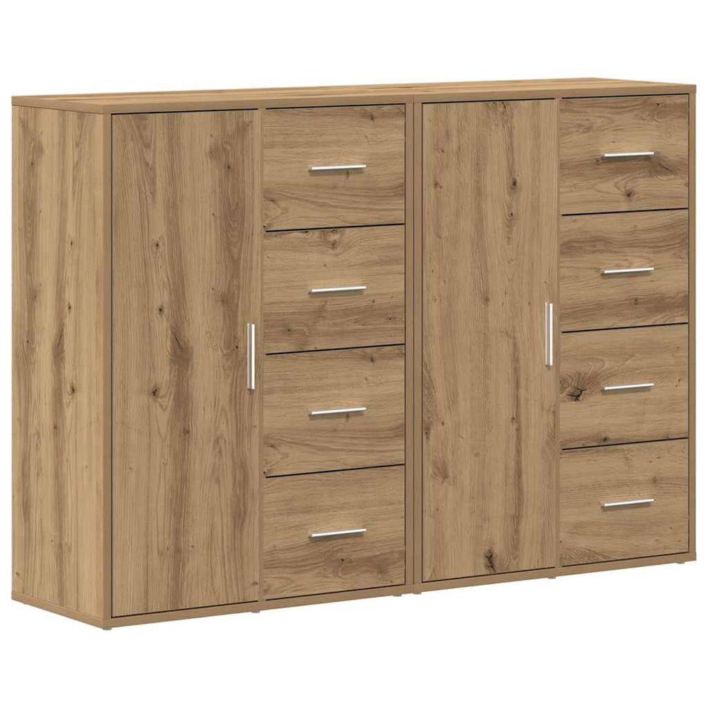 Kabalas su stalčių 2 pcs Amatininkų ąžuolas 60 x 31 x 84 cm