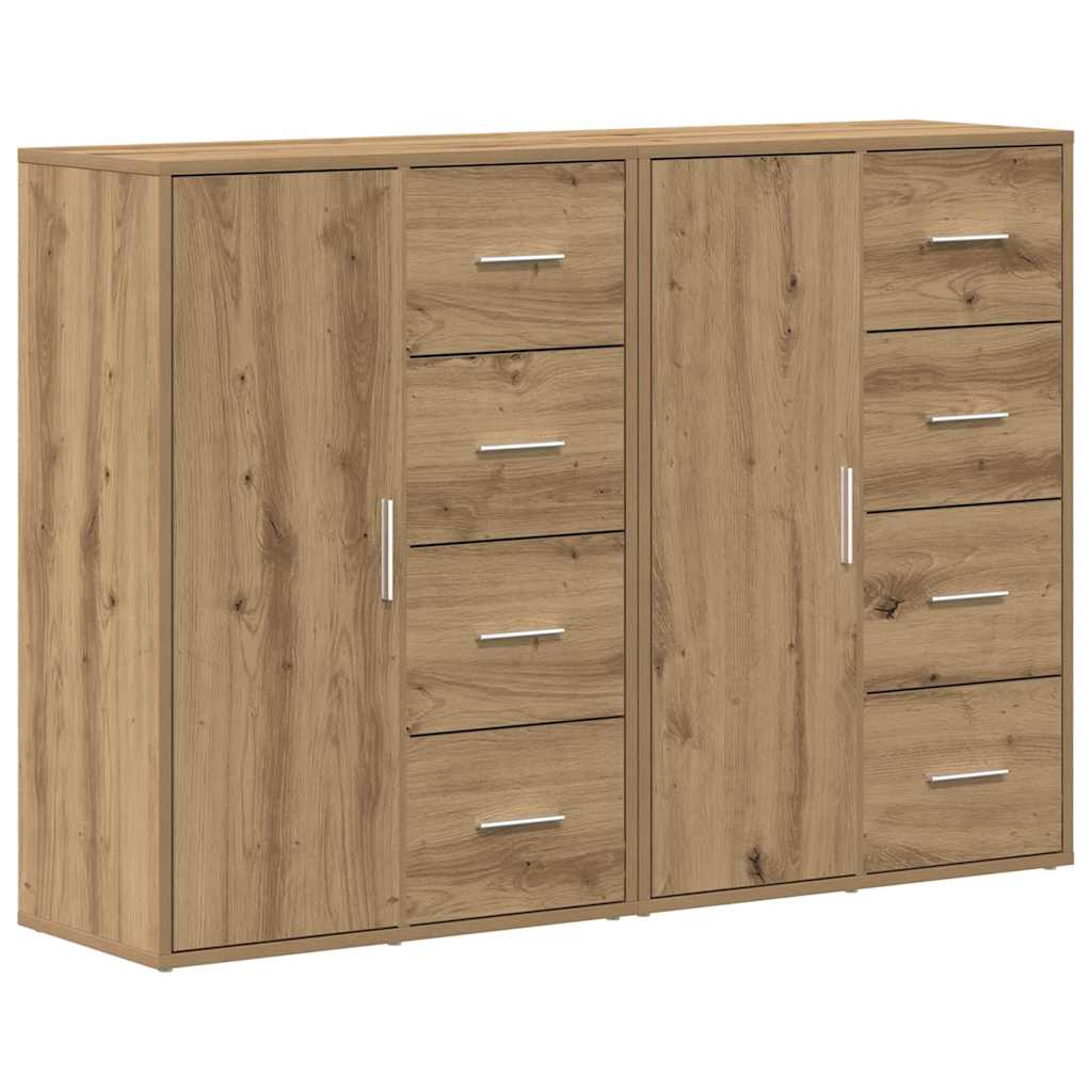 Kabalas su stalčių 2 pcs Amatininkų ąžuolas 60 x 31 x 84 cm