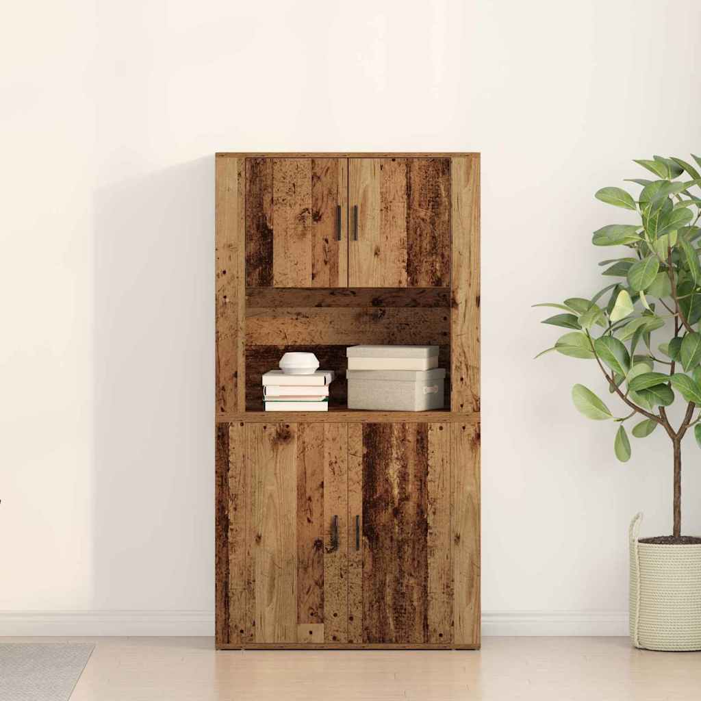 Tall cabinet Old wood 80x33x150 cm Engineered wood