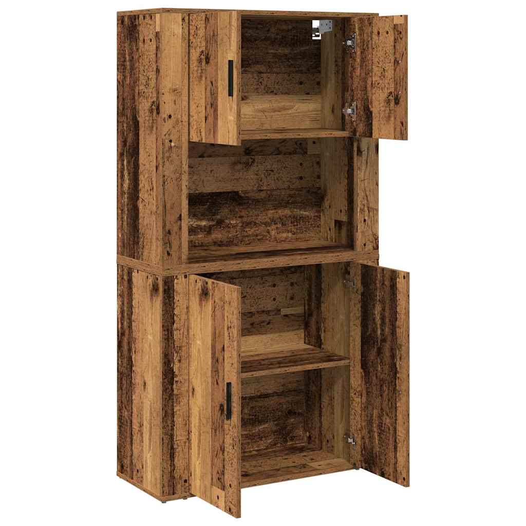 Tall cabinet Old wood 80x33x150 cm Engineered wood