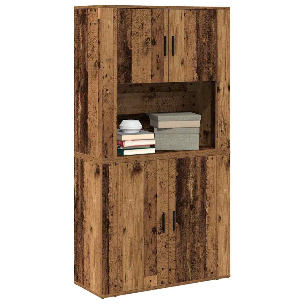 Tall cabinet Old wood 80x33x150 cm Engineered wood