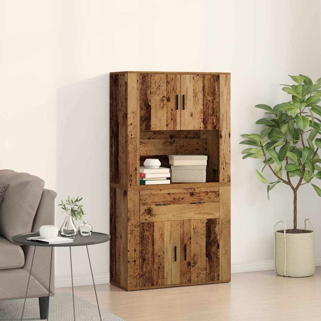 Augsts skapītis senam kokam 80x33x150 cm Inženierijas koka izstrādājumi