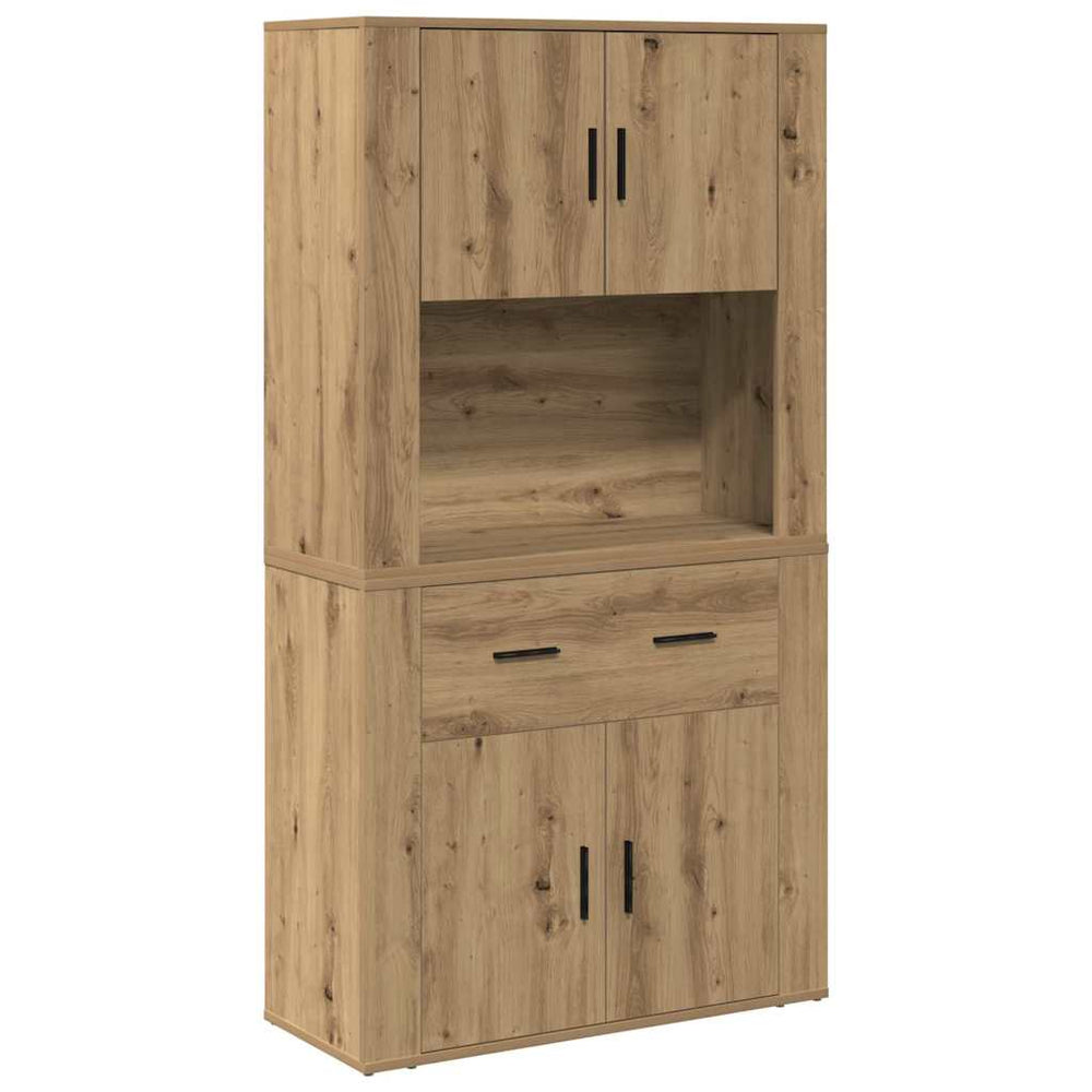Highboardas artisano ąžuolo 80 x 33 x 150 cm Apdirbta mediena