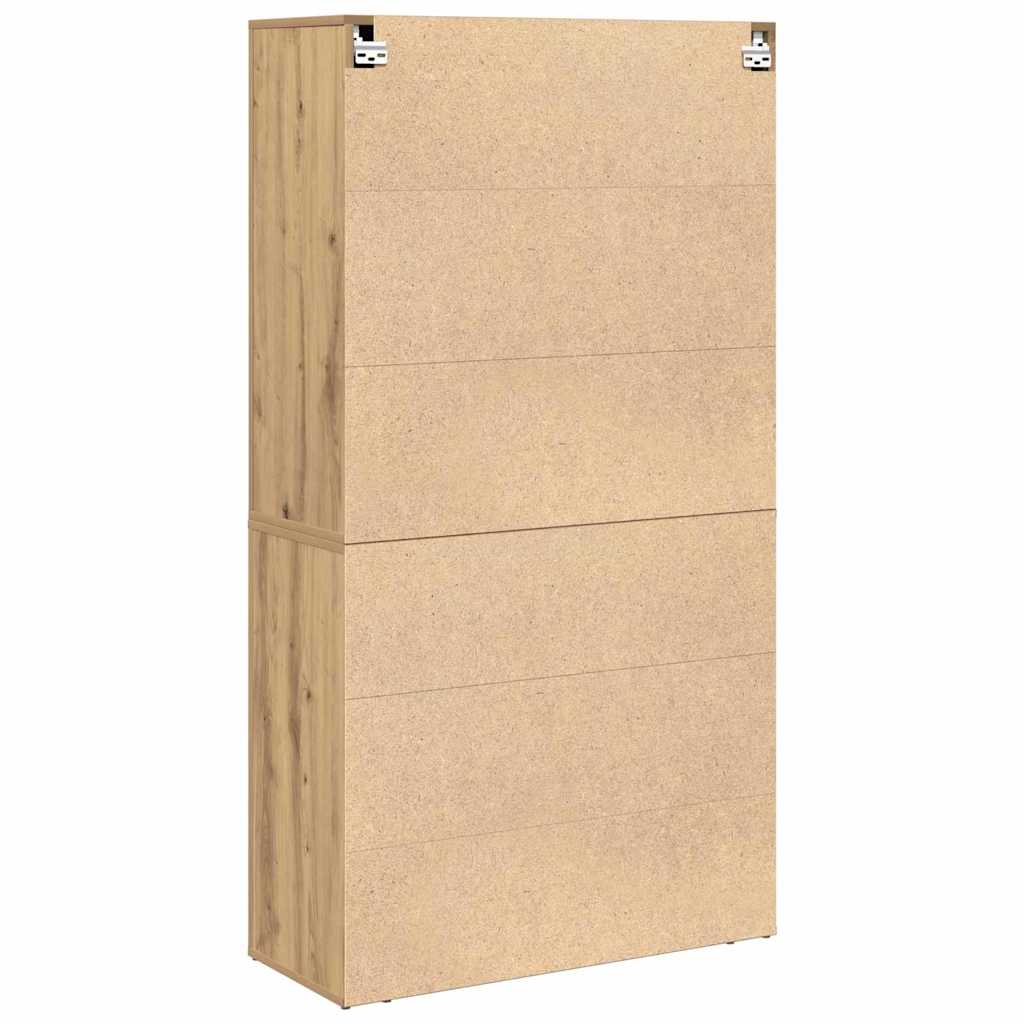 Highboardas artisano ąžuolo 80 x 33 x 150 cm Apdirbta mediena