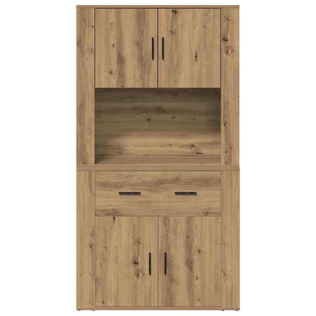 Highboardas artisano ąžuolo 80 x 33 x 150 cm Apdirbta mediena