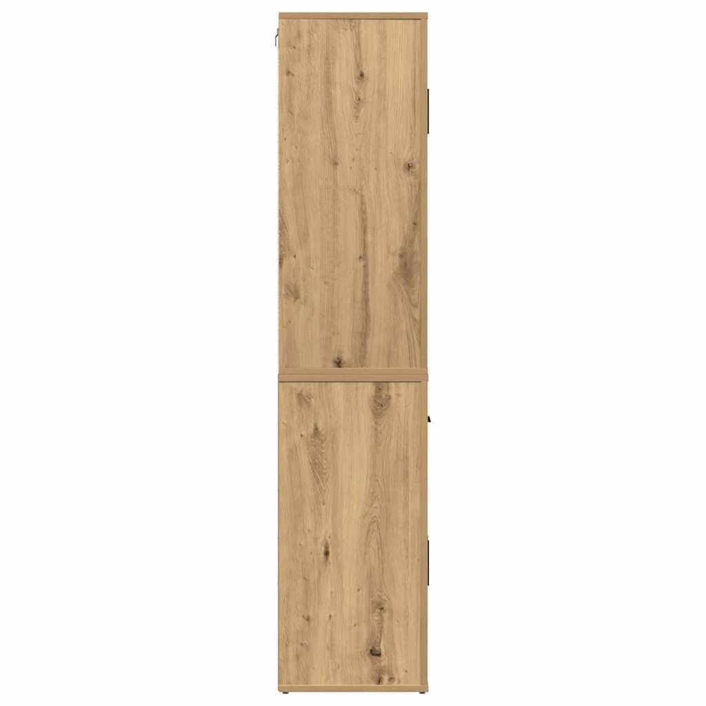 Highboardas artisano ąžuolo 80 x 33 x 150 cm Apdirbta mediena