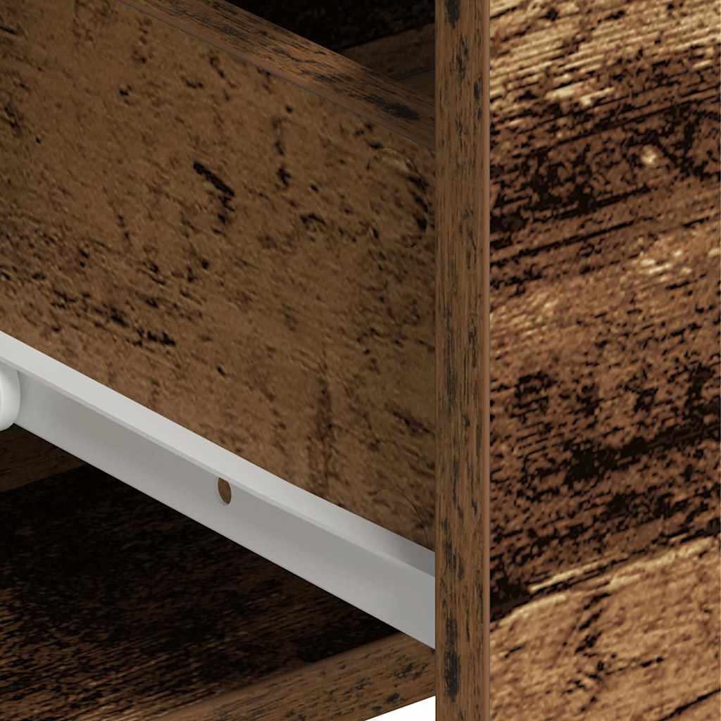 augsts skapis vecs koks 80x33x150 cm inženierijas koksne