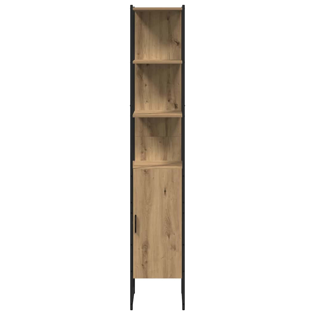 Bathroom Cabinet with Shelf 3 pcs Brown Engineered Wood