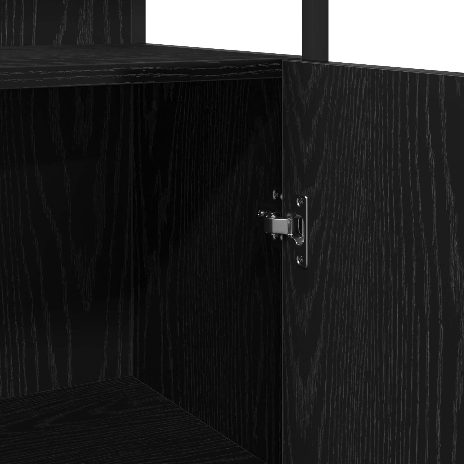 bathroom sink cabinet black oak 60x30x60 cm engineered wood