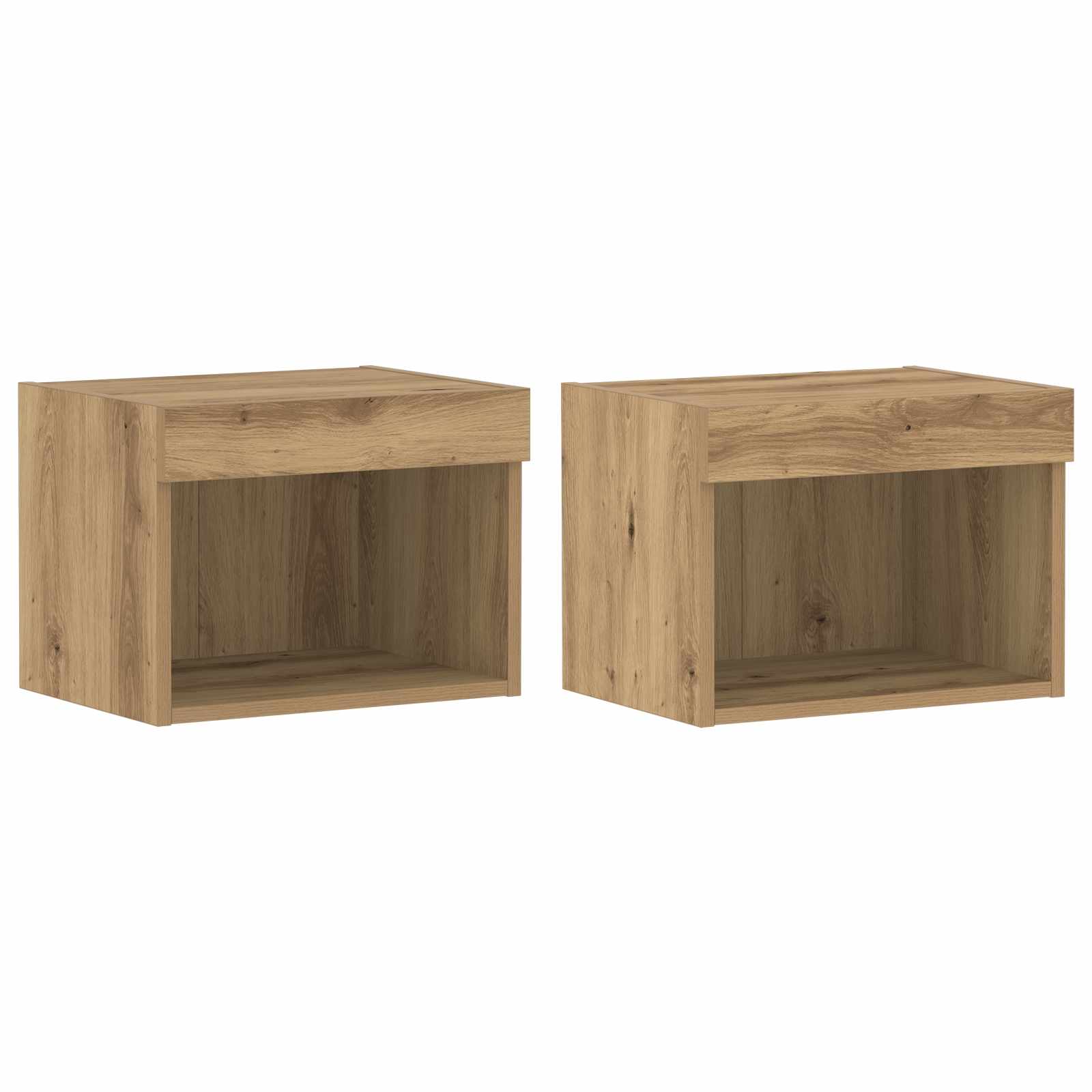 TV spintelių komplektas 8 pcs artisano ąžuolo Apdirbta mediena