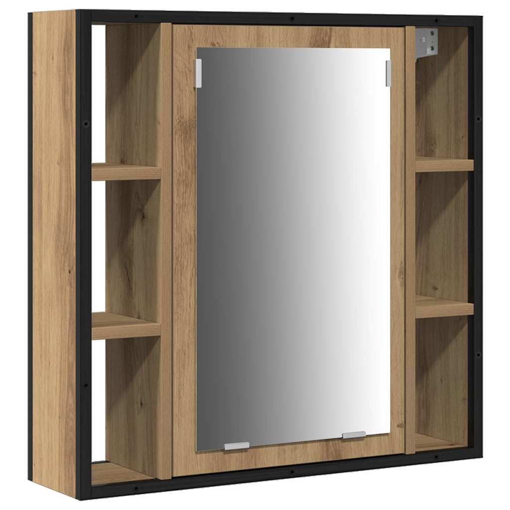 Bathroom Cabinet with Shelf 3 pcs Brown Engineered Wood