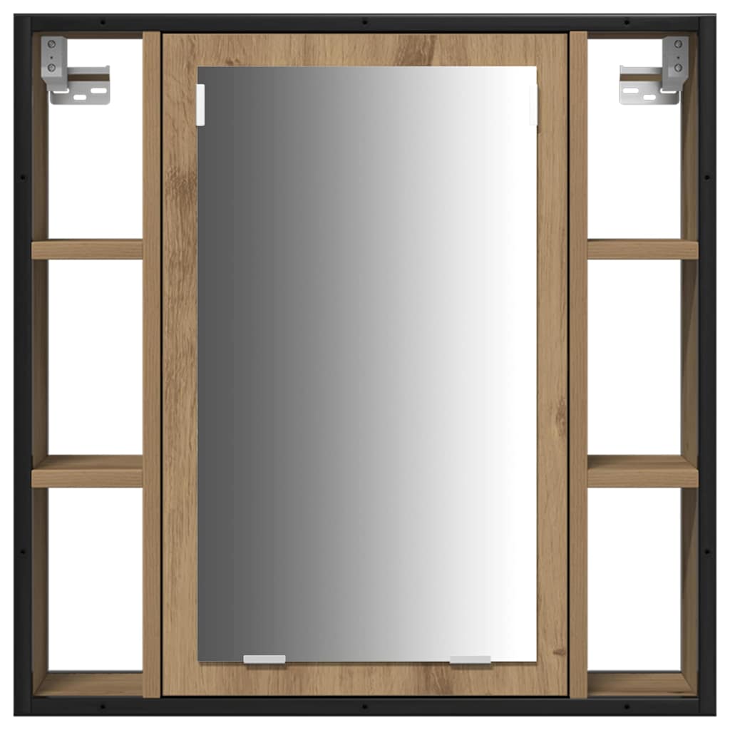 Bathroom Cabinet with Shelf 3 pcs Brown Engineered Wood