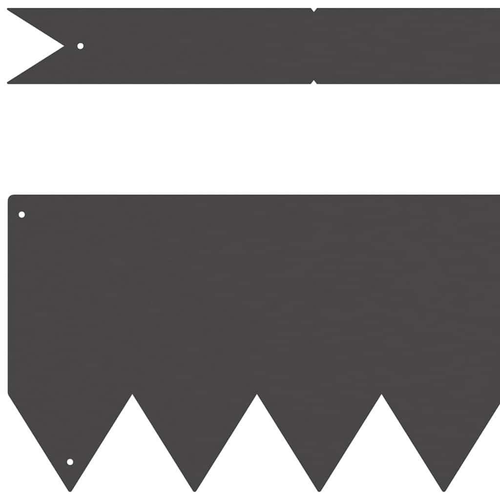 Wind edge 30 pcs Black 100 x 0.05 x 20 cm