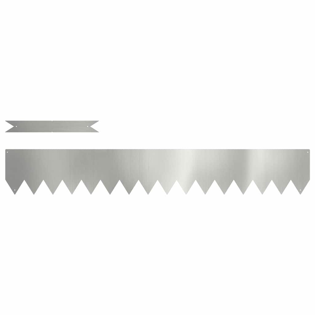 Windbreak 10 pcs Silver 100 x 0.05 x 20 cm Galvanized steel