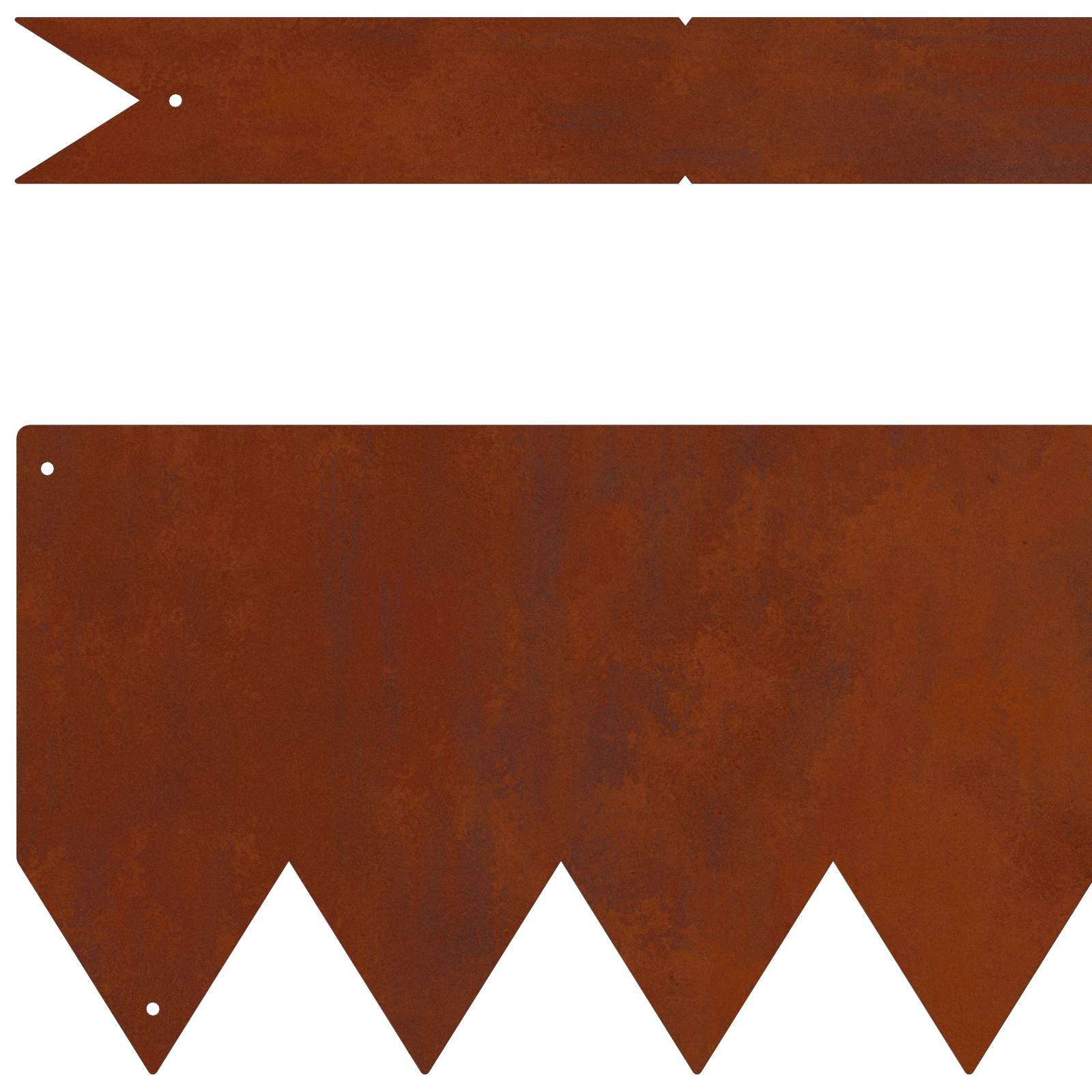 Wind edge 10 pcs Brown 100 x 0.05 x 20 cm