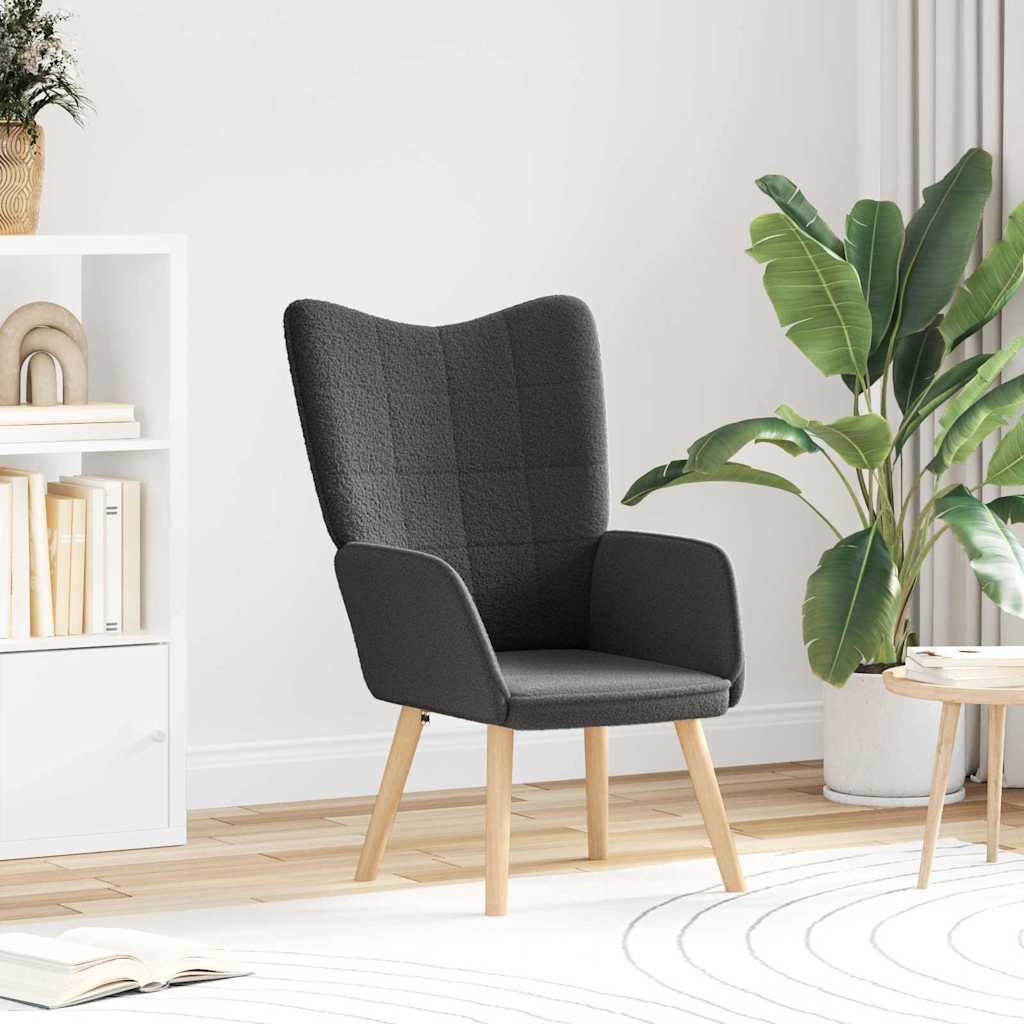 Relax Chair Dark Grey Brushed Volina Fabric