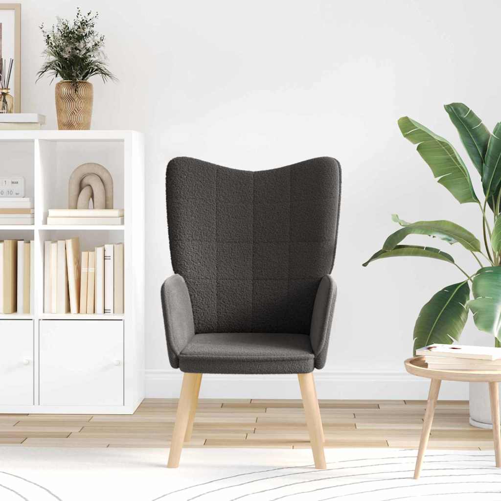 Relax Chair Dark Grey Brushed Volina Fabric