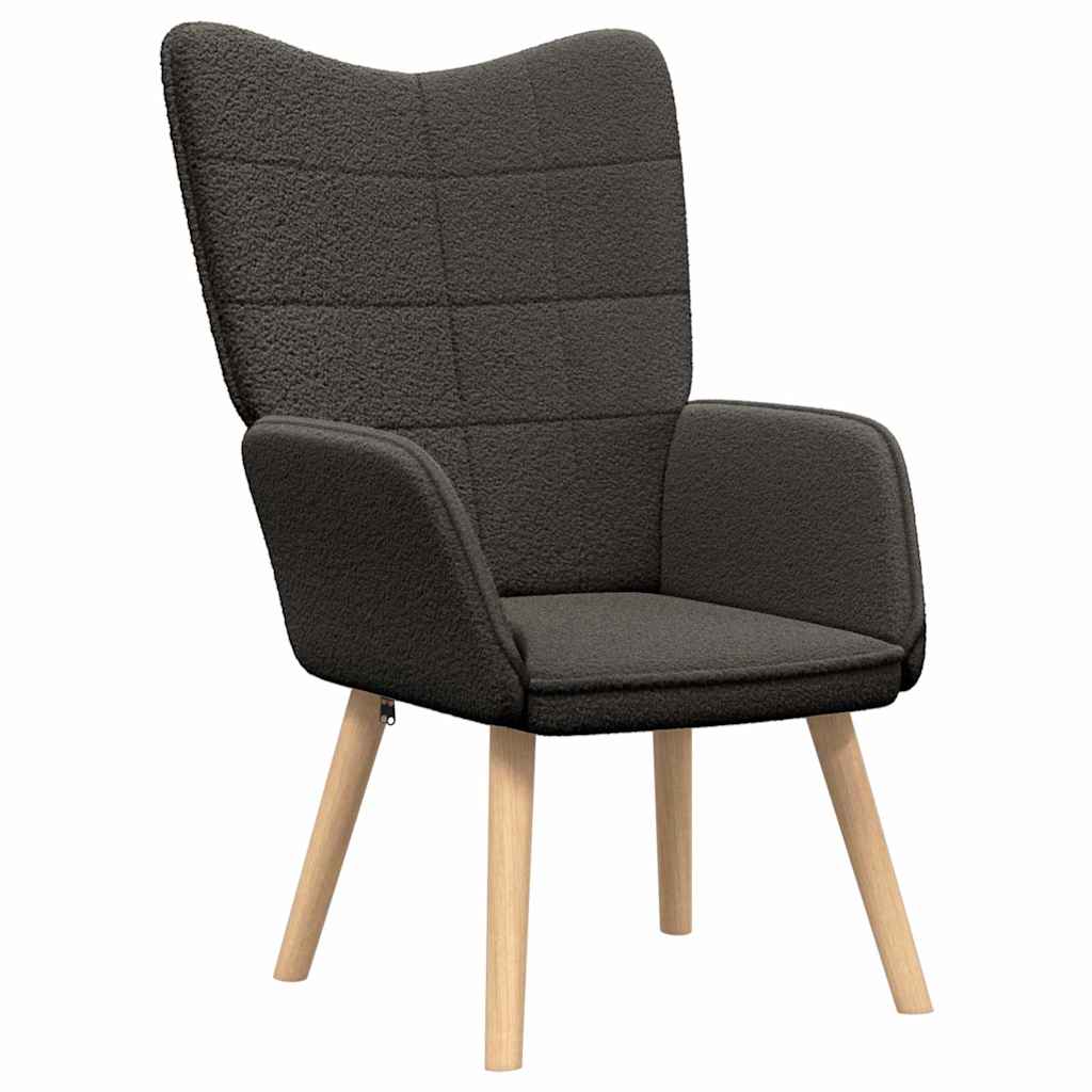 Relax Chair Dark Grey Brushed Volina Fabric