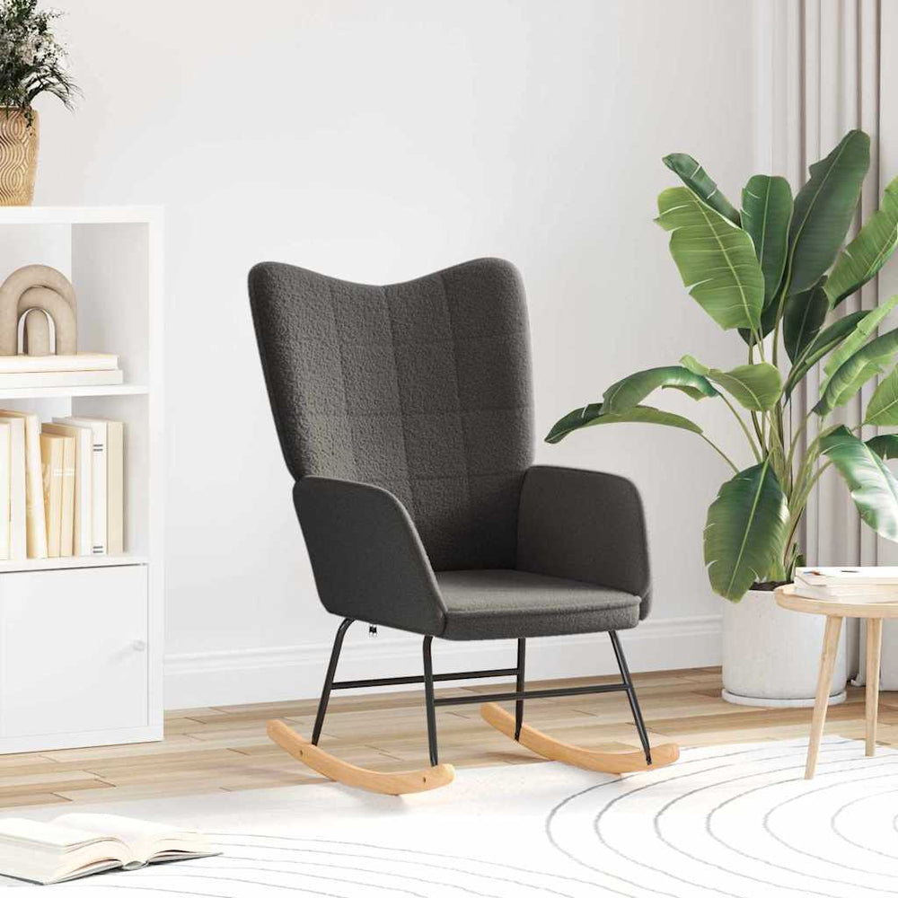 Relax Armchair Dark Grey Boucle