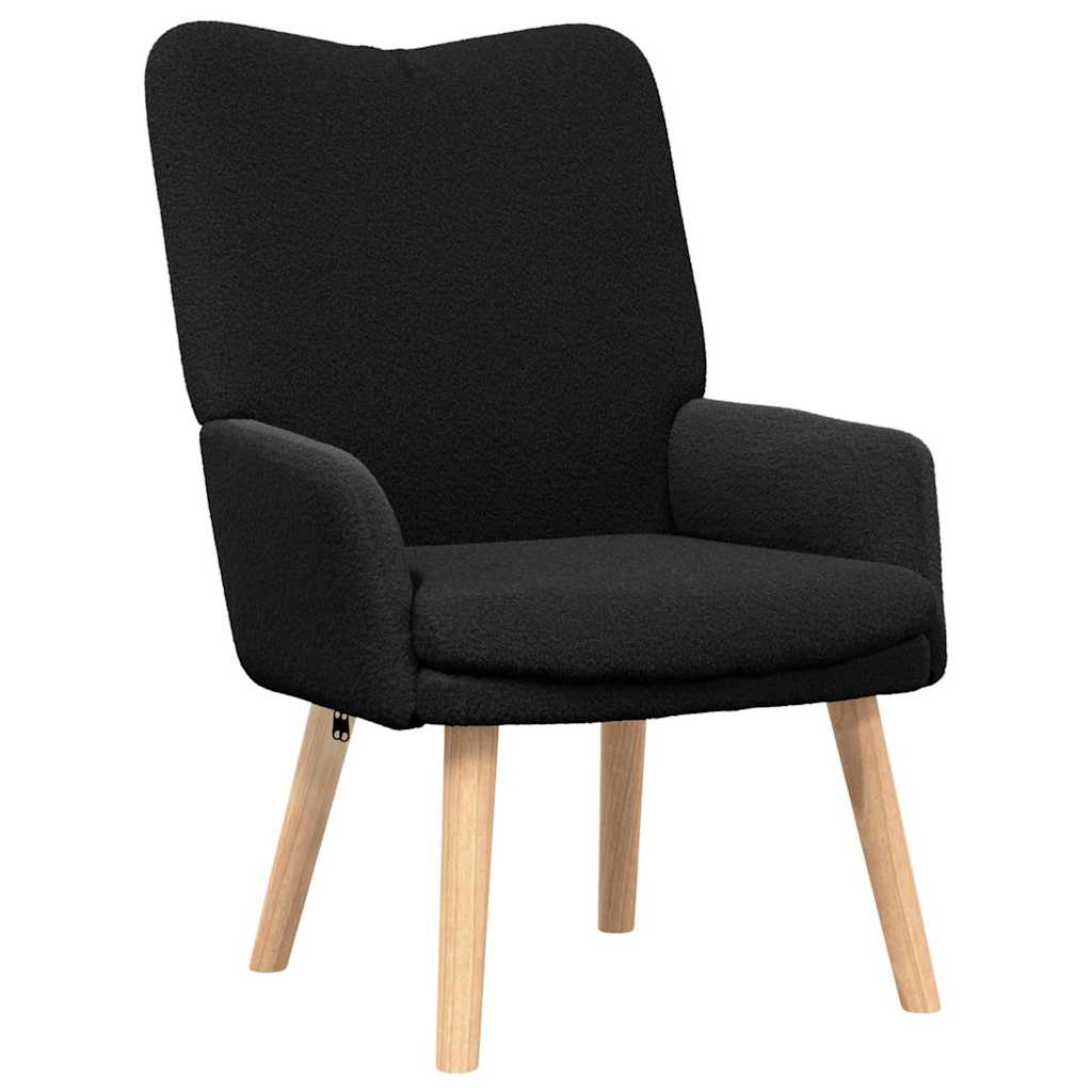 krėslas Juoda 63 x 67 x 94 cm Avies audinys ir medienos plokštė