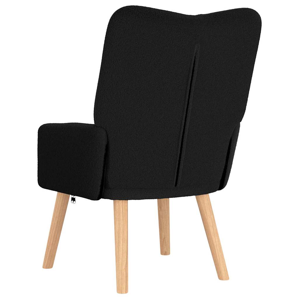 krėslas Juoda 63 x 67 x 94 cm Avies audinys ir medienos plokštė