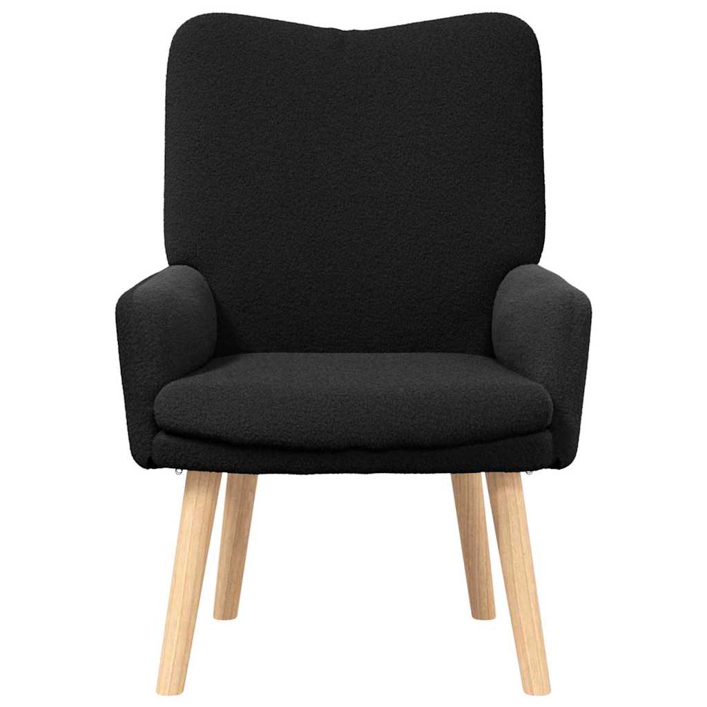 krėslas Juoda 63 x 67 x 94 cm Avies audinys ir medienos plokštė