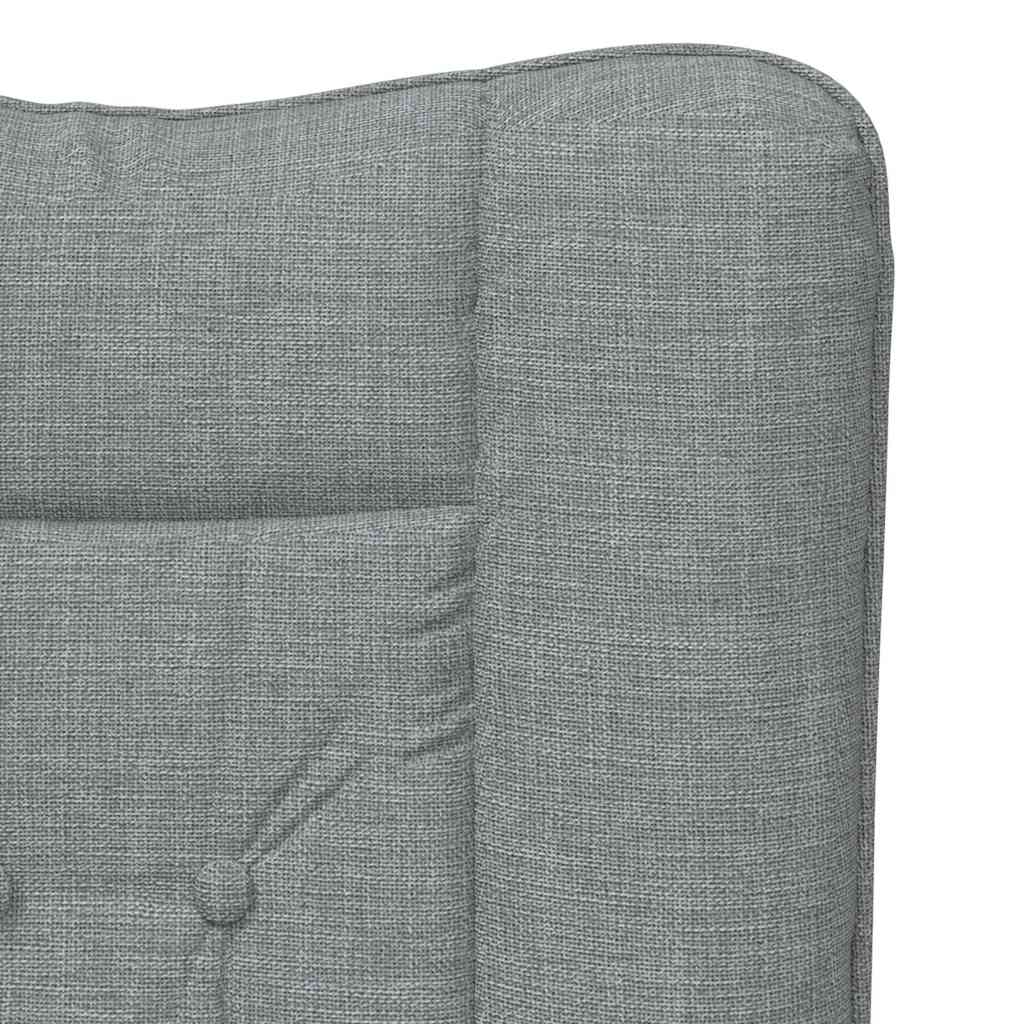 Relaxation Chair Light Grey 63 x 67 x 94 cm Fabric