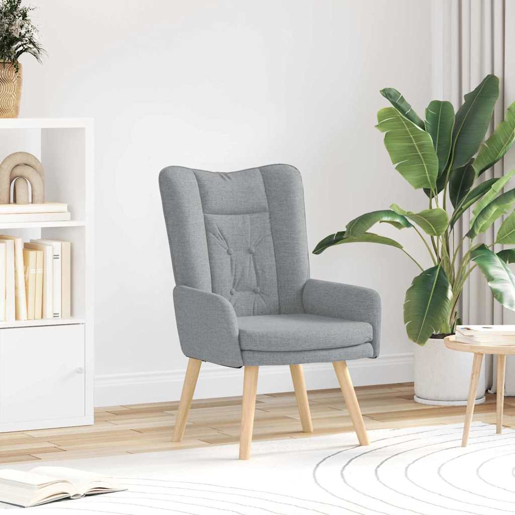 Relaxation Chair Light Grey 63 x 67 x 94 cm Fabric