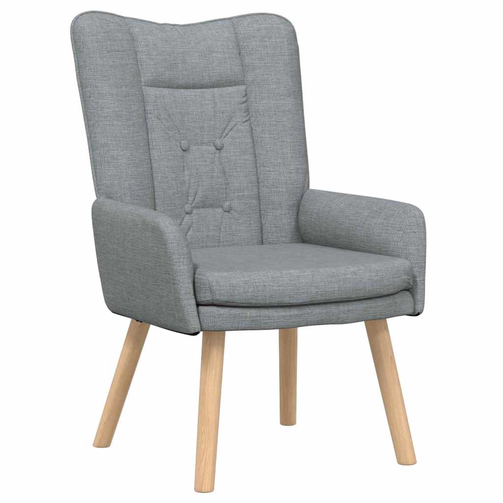 Relaxation Chair Light Grey 63 x 67 x 94 cm Fabric