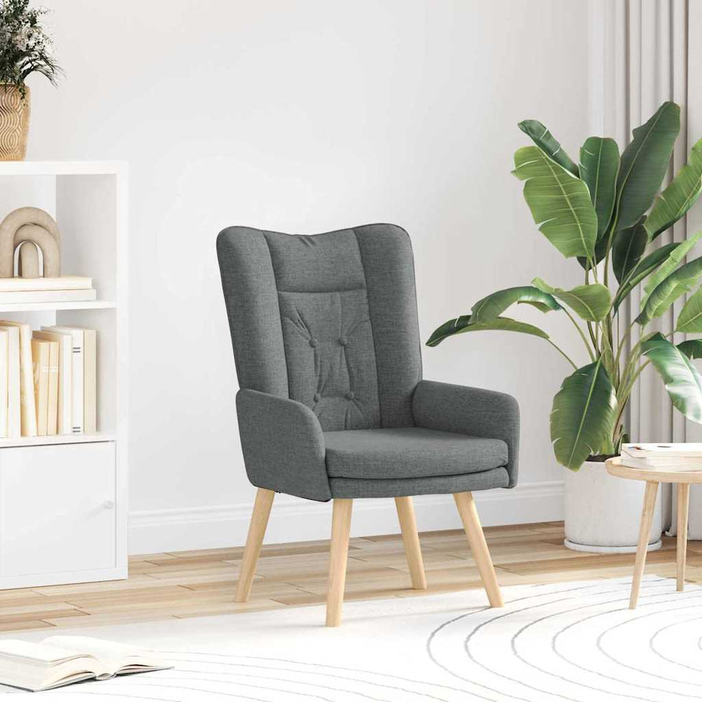Relaxation Chair Dark Grey 63 x 67 x 94 cm Fabric