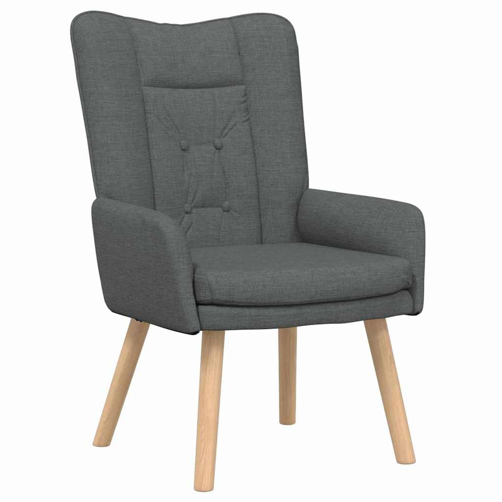 Relaxation Chair Dark Grey 63 x 67 x 94 cm Fabric