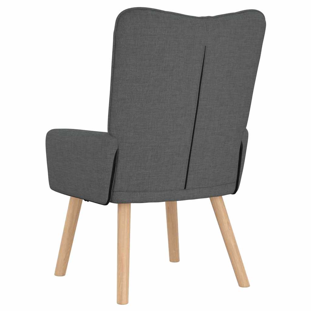 Atpūtas krēsls Tumši pelēks 63 x 67 x 94 cm audums