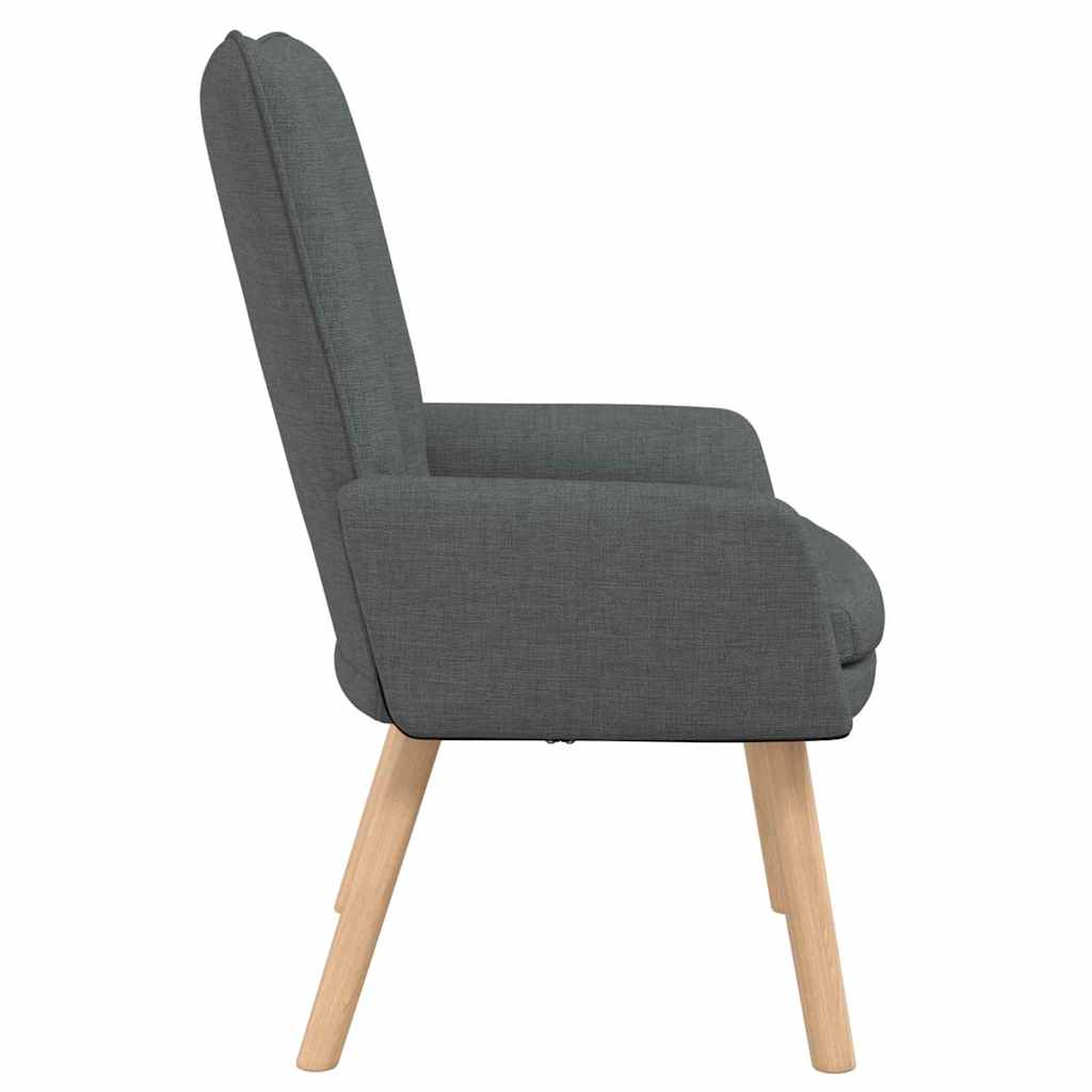Atpūtas krēsls Tumši pelēks 63 x 67 x 94 cm audums