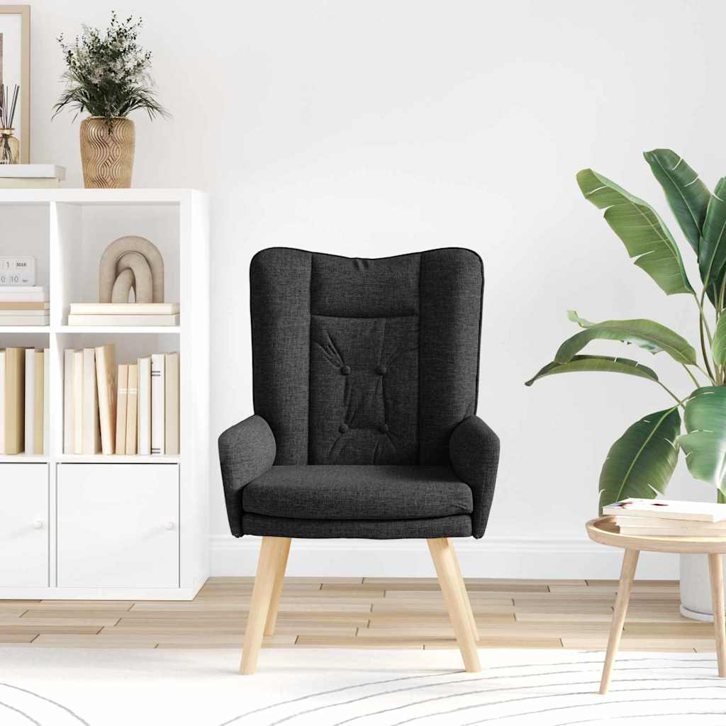 Atpūtas krēsls Melns 63 x 67 x 94 cm audums