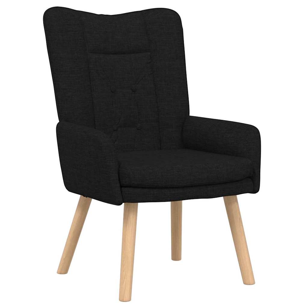 Atpūtas krēsls Melns 63 x 67 x 94 cm audums