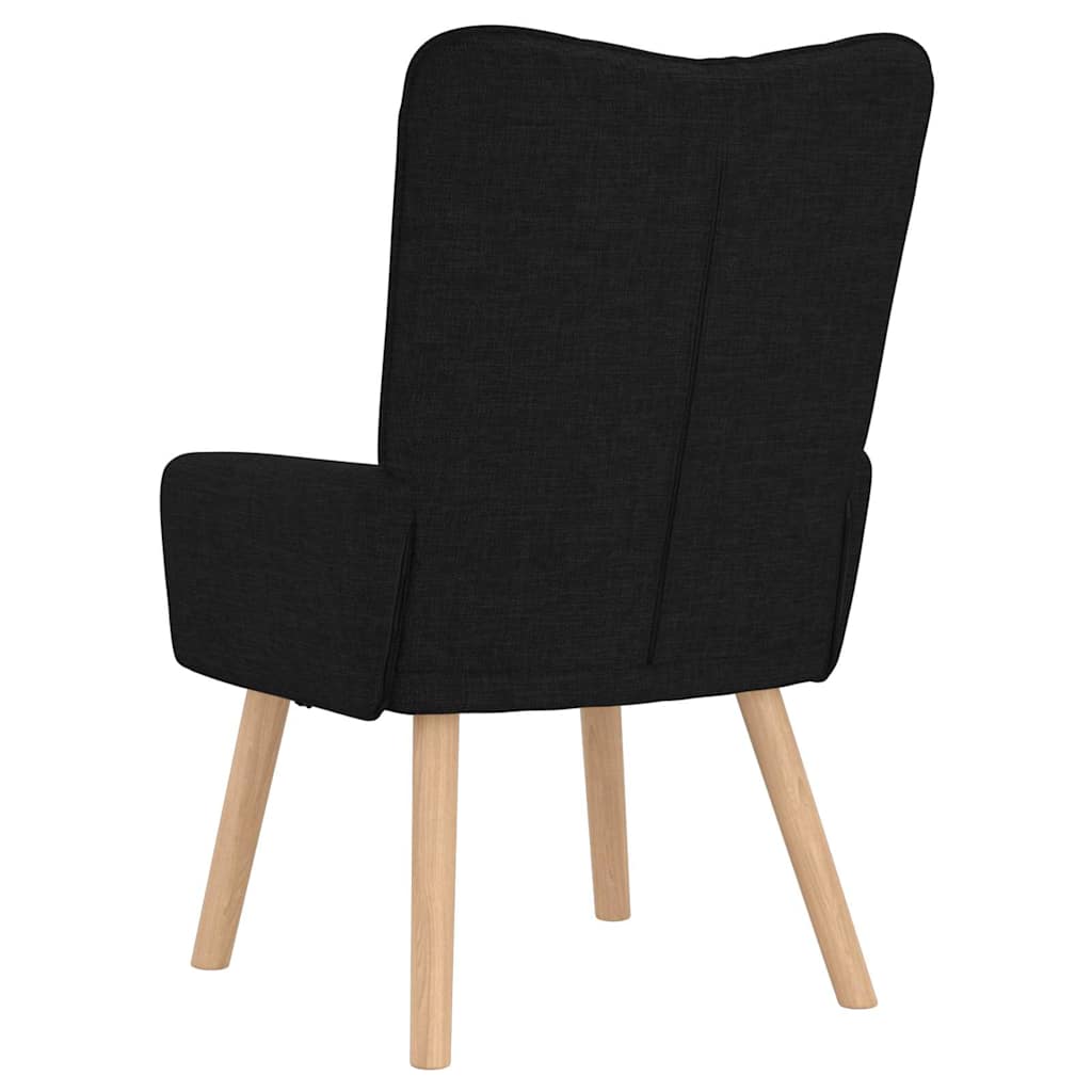Atpūtas krēsls Melns 63 x 67 x 94 cm audums