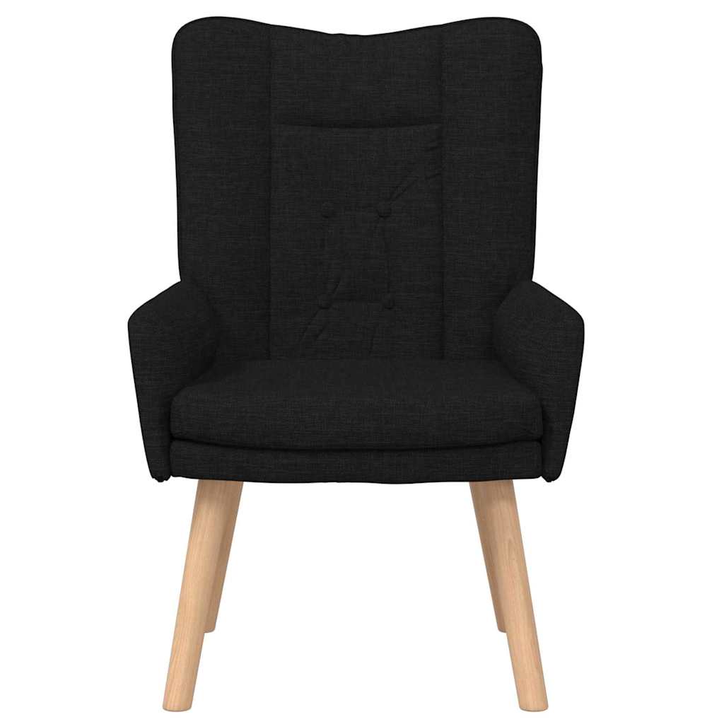 Atpūtas krēsls Melns 63 x 67 x 94 cm audums