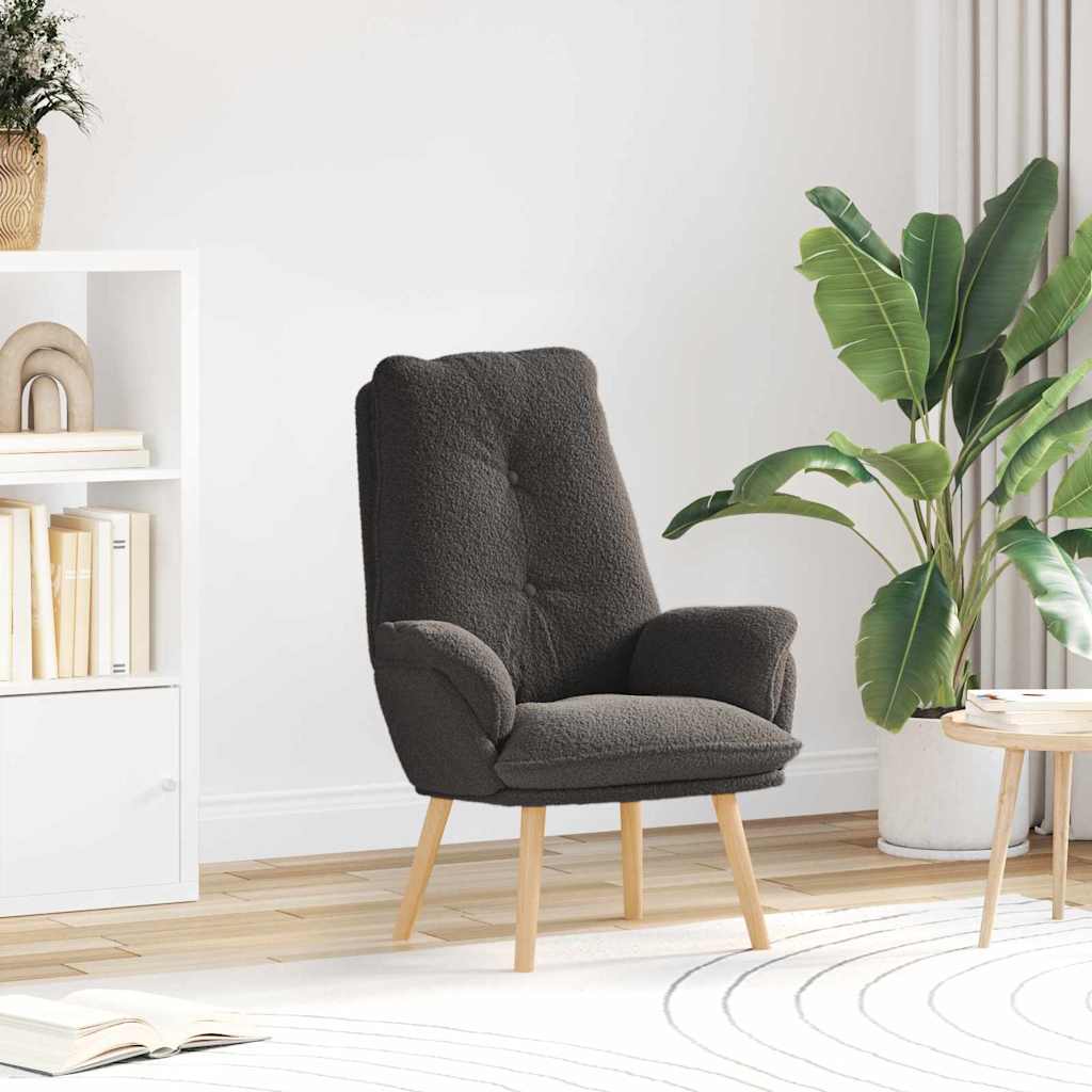 Relax armchair Dark grey 69 x 74 x 93 cm fabric
