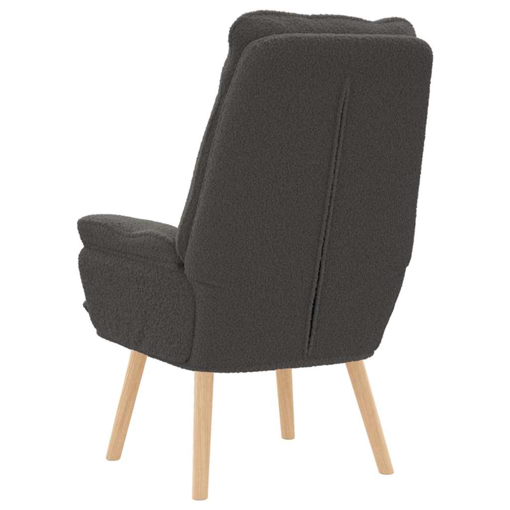 Relax armchair Dark grey 69 x 74 x 93 cm fabric