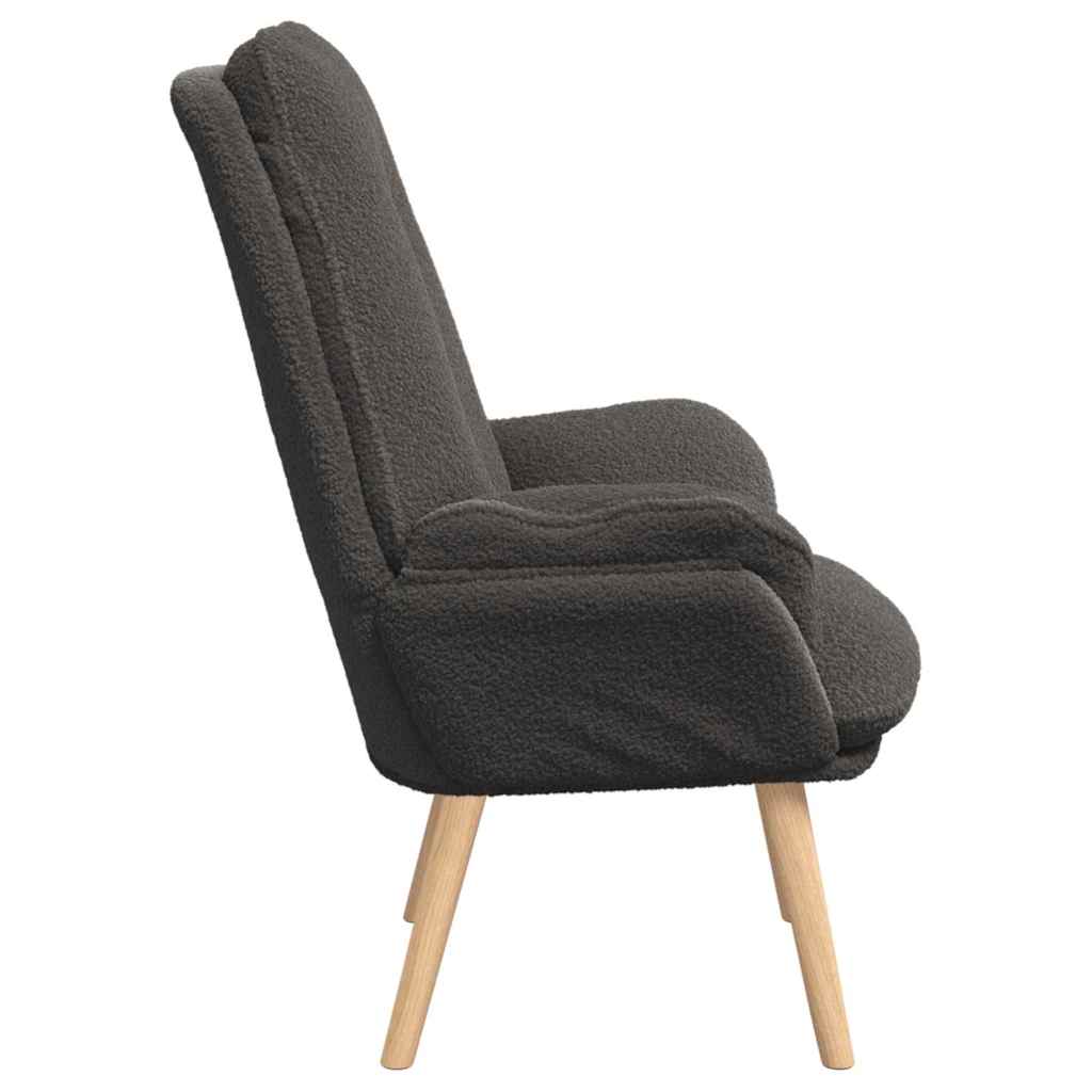 Relax armchair Dark grey 69 x 74 x 93 cm fabric