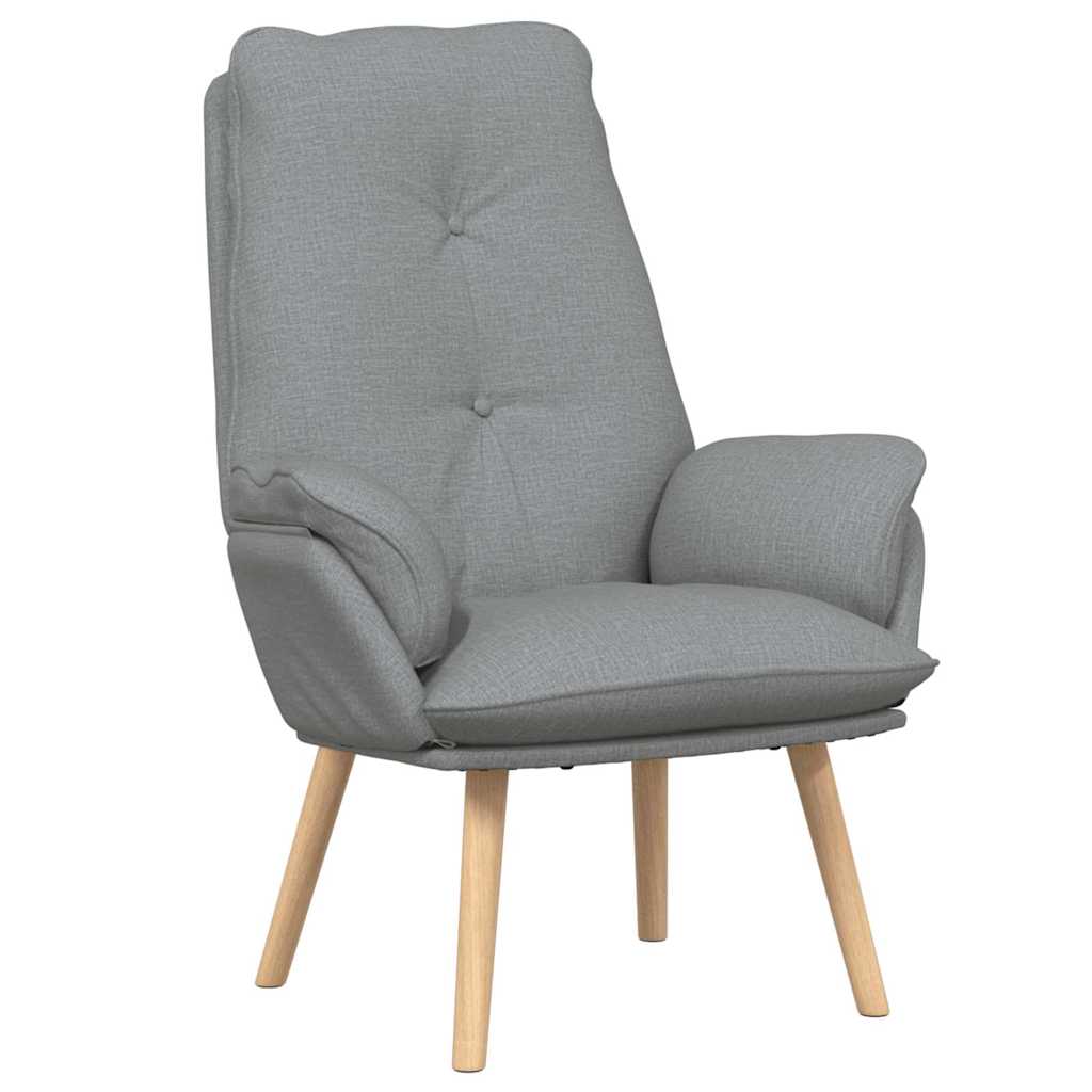 Relax armchair Light grey 69 x 74 x 93 cm fabric