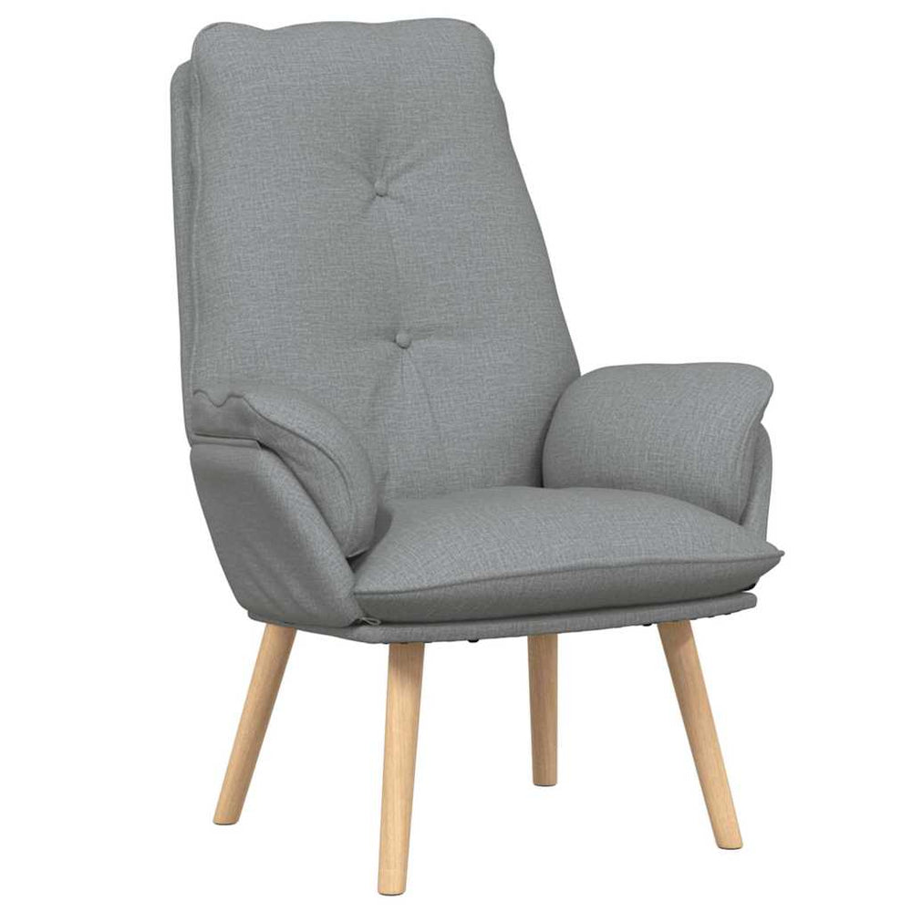 Relax armchair Light grey 69 x 74 x 93 cm fabric