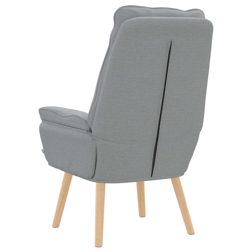 Relax armchair Light grey 69 x 74 x 93 cm fabric